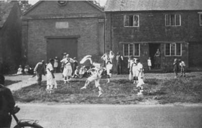 Morris dancers in New Street