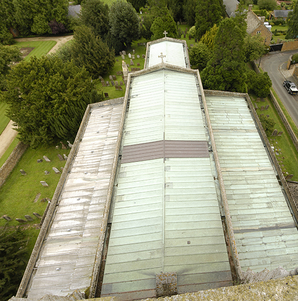 Panorama over the church roof