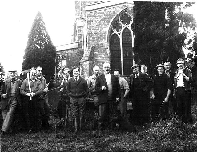 Clearing Churchyard c1965