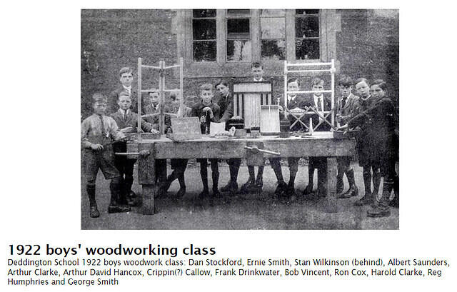 Boys woodwork class 1922