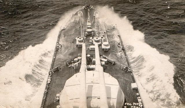 Focsle of HMS Warspite or Revenge
