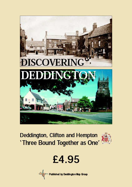 Poster advertising the Discovering Deddington book