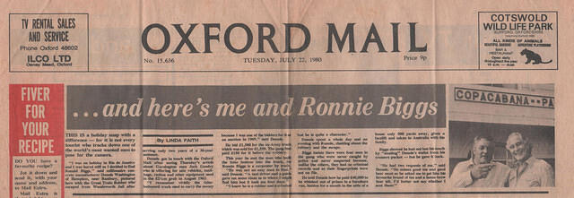 22 July1980 Dennis Washington Meets Ronnie Biggs