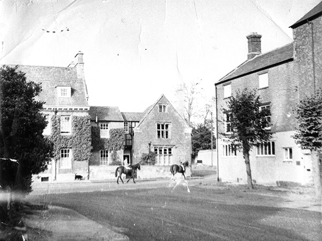 Bullring with horses