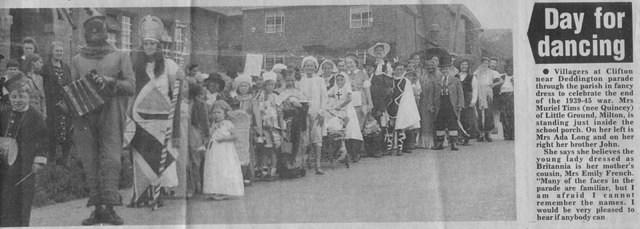 BG article VE day parade Clifton