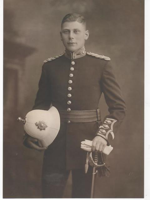 2nd Lt Robert ( Bobbie) Parkes-Smith RM as a young officer