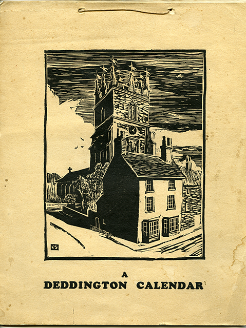 1937 Deddington Calendar cover