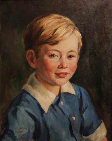 John Mander as a boy