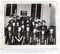 Inauguration of Deddington Scout Troop and Standards, Wesleyan Chapel 1959