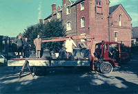 Johnsons lorry arriving in the Bullring