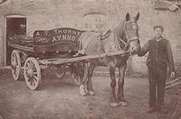 Aynho Station Coal Wagon, c1910