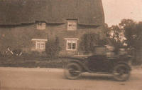 Vicar's Ford car - Clifton schoolchildren lifted the back wheels off the ground