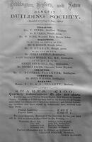 Deddington, Heyford and Aston Building Society, 1869