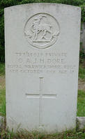 Pte O Arthur John H Dore - Gravestone