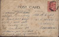 Reverse of Netley Pier Postcard