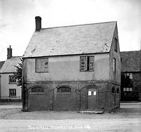 Town Hall with undercroft gated off