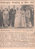 Pat Hall wedding to Harry Colegrave, 1953