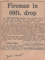 July 1965 Fireman 80ft drop