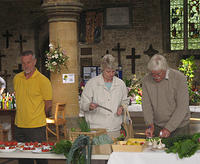 Final touches to the exhibits