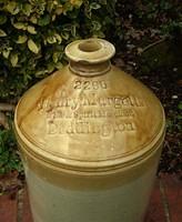 Flagon marked 'Henry Margetts Wine & Spirit Merchant Deddington'