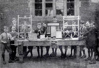 1922 boys' woodworking class