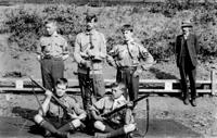 Scouts at the Deddington Rifle Club range - 1911