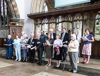 The choir leads singing of the old WWII favourites