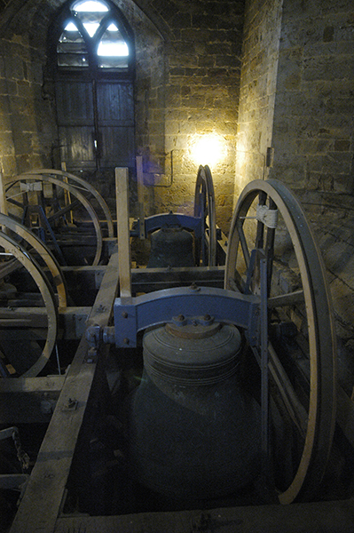 Tenor bell in foreground
