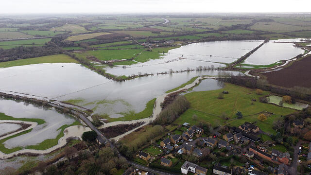 March: Flooding along the River Cherwell, Clifton