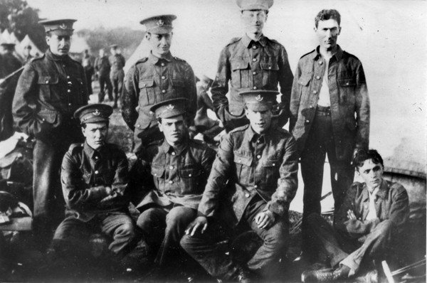 Group of Deddington Soldiers in Banbury TA  at camp pre 1914