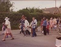 Parade followers in Hopcraft Lane