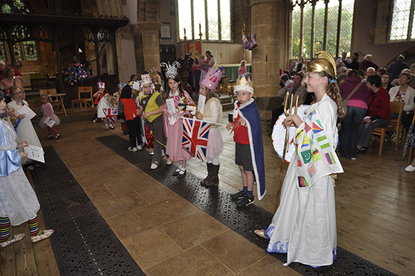 Fancy dress line-up