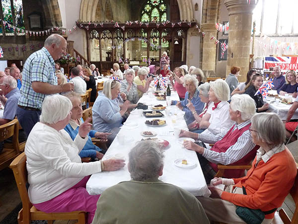 Young and old among the visitors