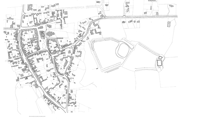 Deddington Centre map prepared for Millennium Map 2000