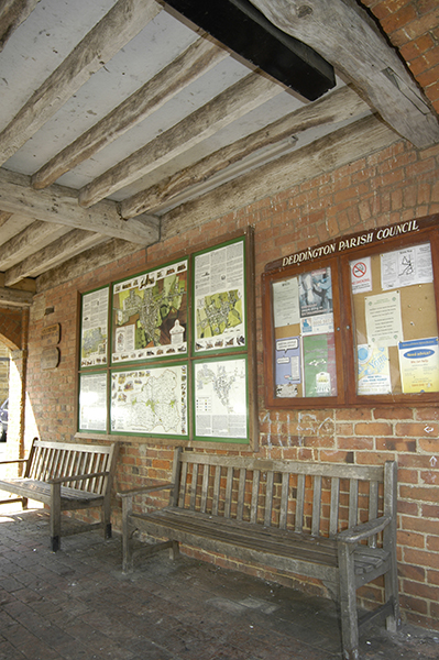 Town Hall undercroft with the Millennium maps