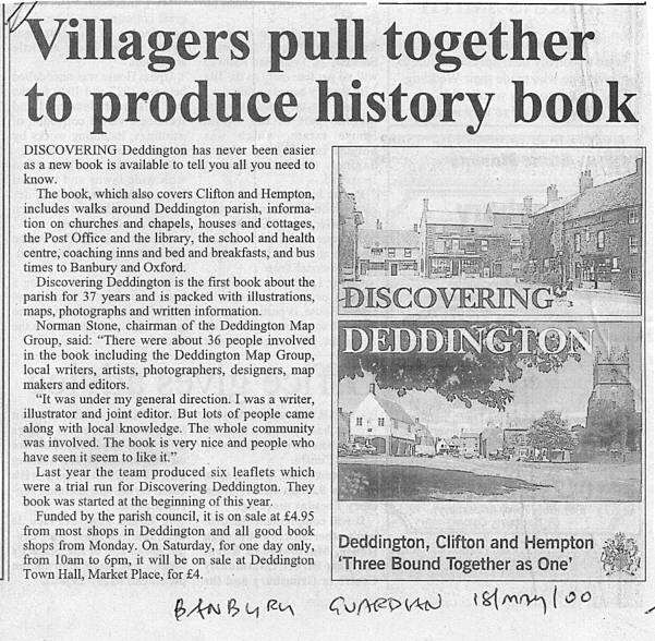 Discovering Deddington published