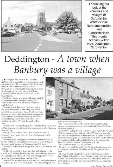 Deddington - a town when Banbury was a village