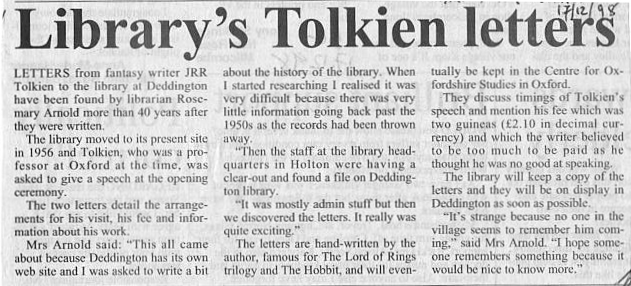 Tolkien letters found