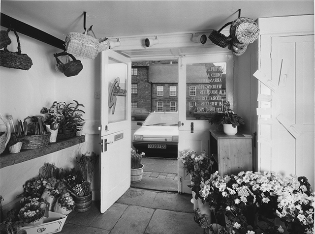 Interior of the Flower Shop on the site of Wallins' bakery