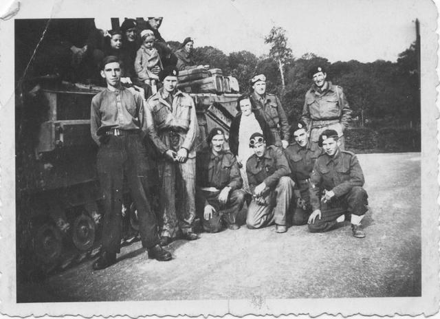 Group pic with tank - 'Somewhere' in Europe