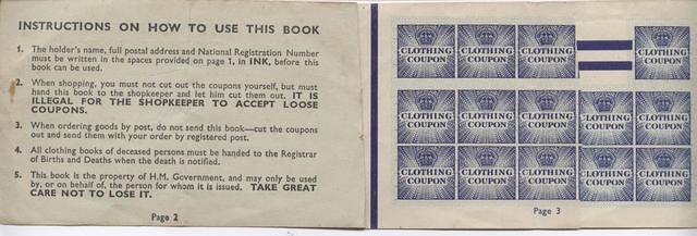 clothing coupon book
