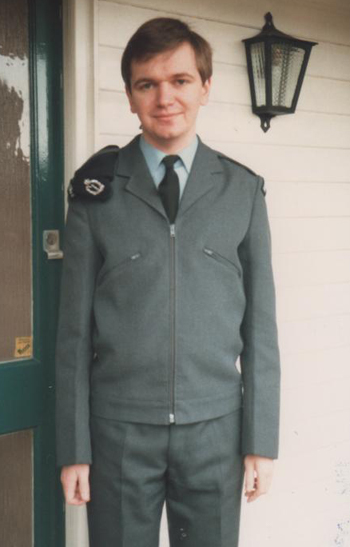Andrew Bell in ROC uniform