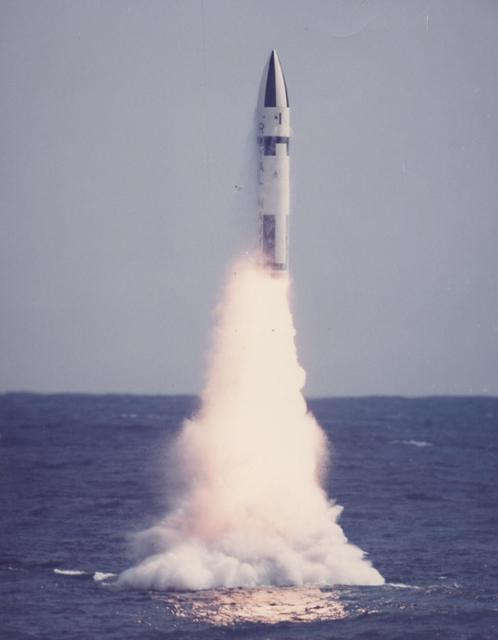Polaris Missile test firing 13 Feb 1973