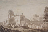 The Church and Castle House, early 19thc. watercolour (artist unknown)