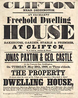 Clifton house sale, 1866