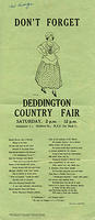 Flyer for the Country Fair, 1938