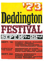 Deddington Festival 1973 poster