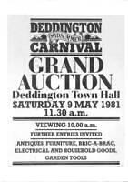 Carnival auction, 9 May 1981