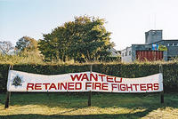 Retained Firefighters Wanted banner
