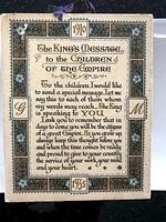 1910. Kings message to children